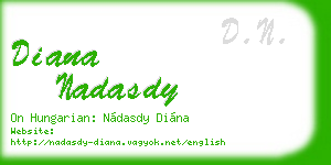 diana nadasdy business card